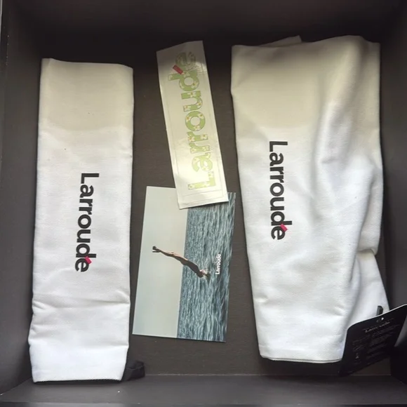 Larroude Blair Flatform Mary Janes new with box color deepsea velvet teal - Picture 3 of 8